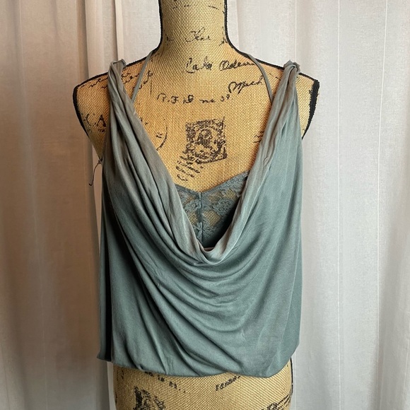 Free People Tops - Free People Layered Lace Blouson Tank